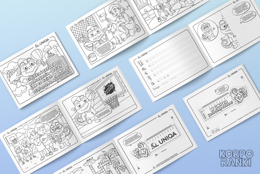 Uniqa - kolorowanka firmowa o pracy - korporanki.pl